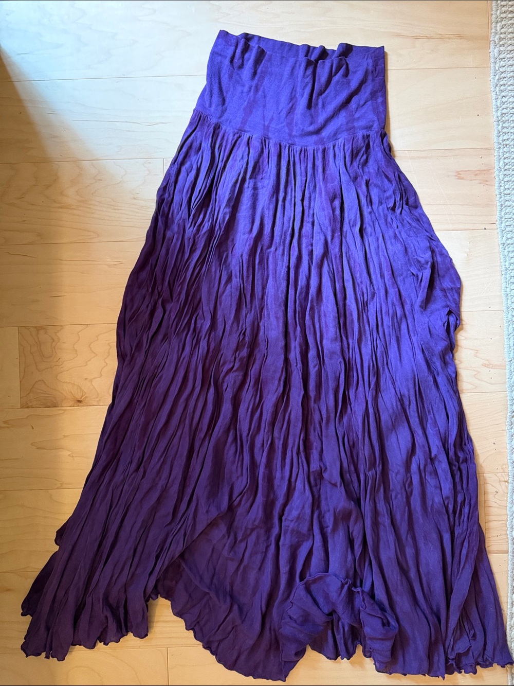 Flowy Purple Women's Maxi Skirt